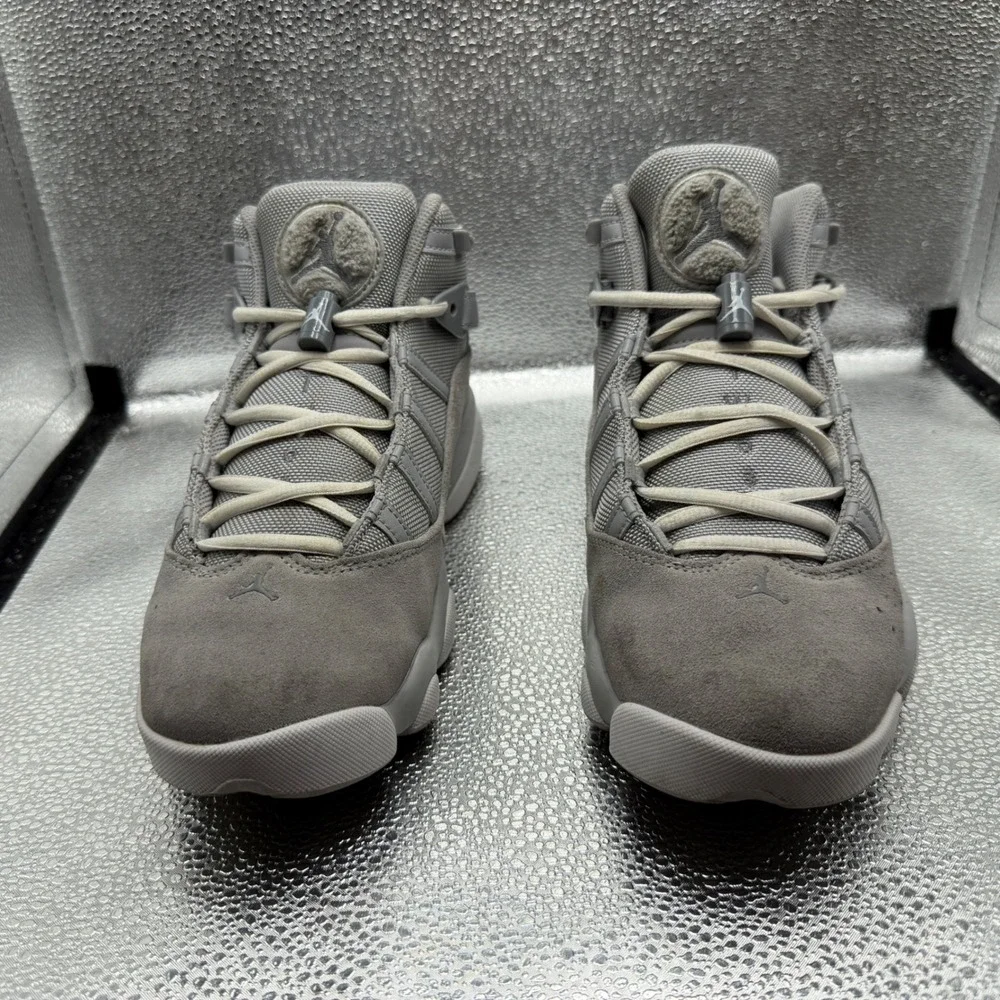 Size 9 Jordan 6 Rings Sneakers Mens Grey Excellent 322992-009 Cool Grey Suede